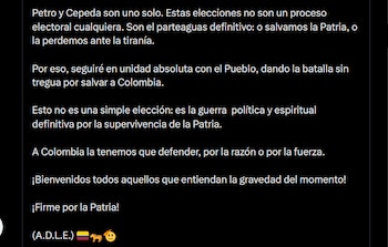El precandidato presidencial aseguró que