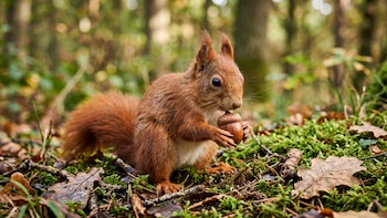 Por qué las ardillas esconden bellotas y qué función cumplen en los bosques