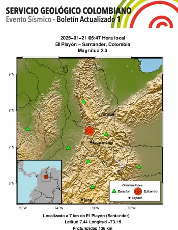 Temblor en El Playón -