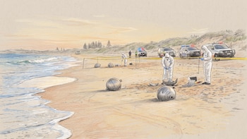 Esferas metálicas en una playa de Australia: qué son y su origen, según la Agencia Espacial