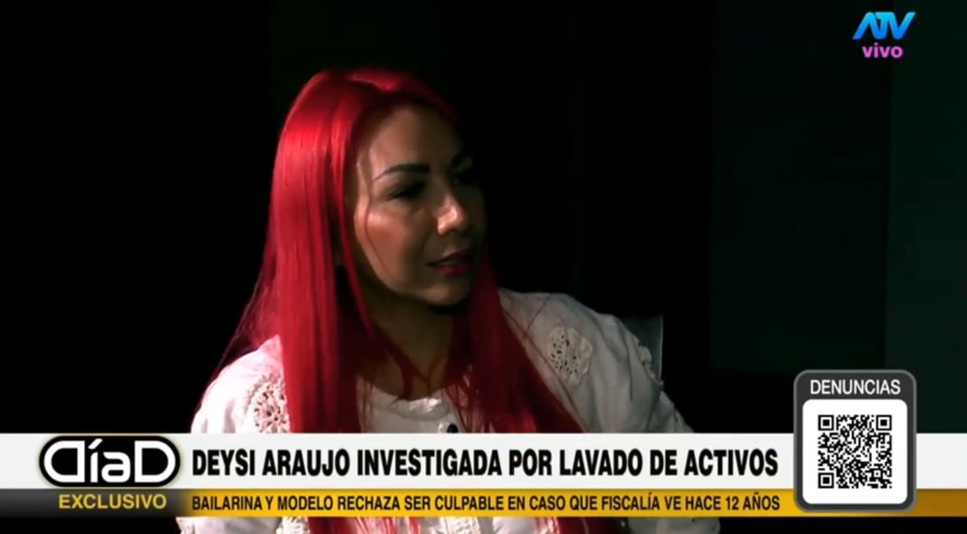 Deysi Araujo niega haber recibido dinero del narcotráfico: “No hay depósitos”. Captura: Día D.