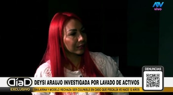 Deysi Araujo niega haber recibido dinero del narcotráfico: “No hay depósitos”. Captura: Día D.