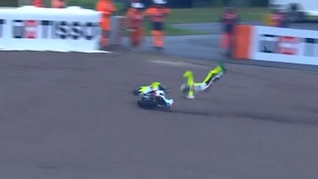Brutal accidente en el MotoGP: