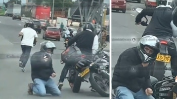 Video capta violento robo en