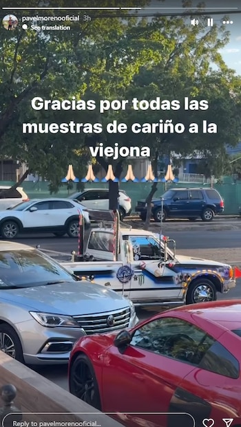 Pável Moreno agradeció las muestras
