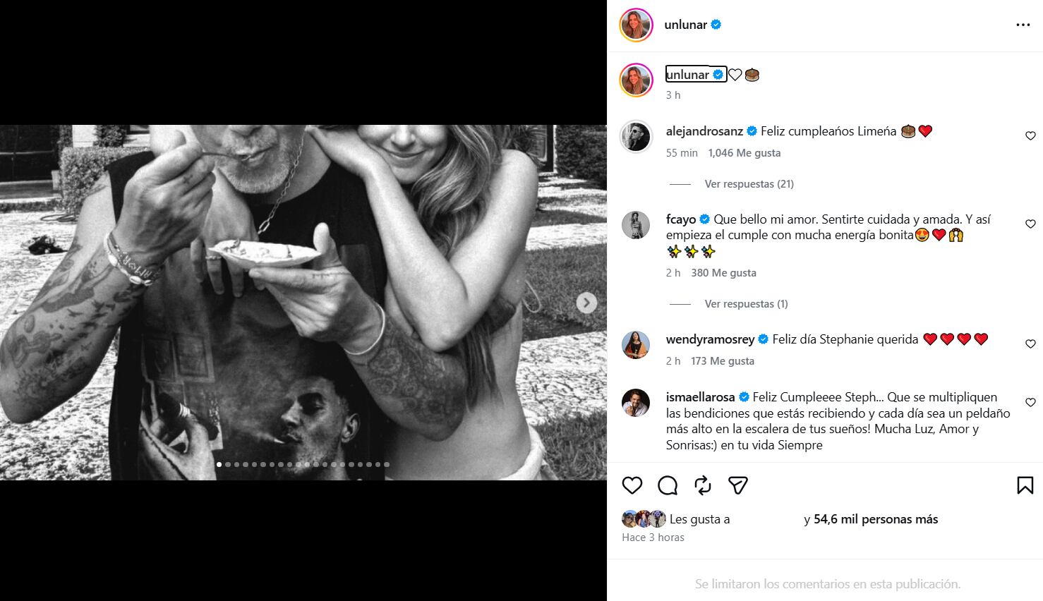La pareja comparte imágenes donde se muestran gestos de cercanía y privacidad, cautivando a seguidores de ambos artistas en redes sociales. (Instagram Stephanie Cayo)