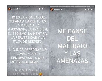 Los mensajes contundentes de Jésica