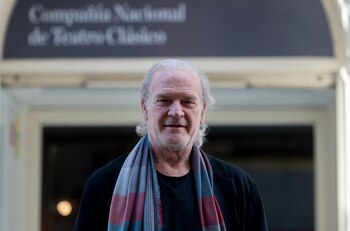 El exdirector de la Compañía Nacional de Teatro Clásico, Lluis Homar, posando después de una rueda de prensa. Alberto Ortega / Europa Press.