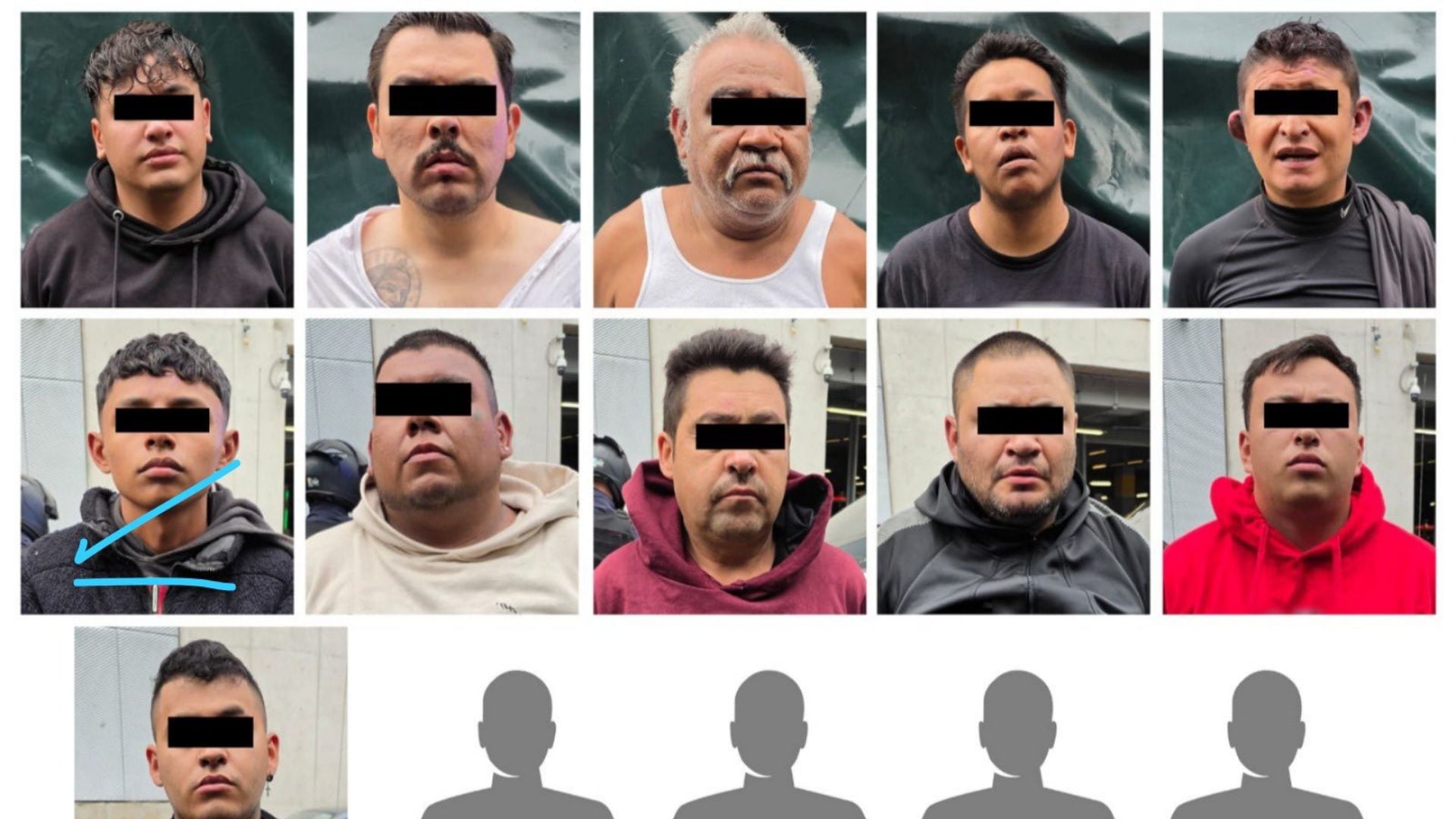 Secretaría de Seguridad destaca la detención de 15 presuntos despojadores en la GAM, entre ellos cuatro menores de edad. SSC