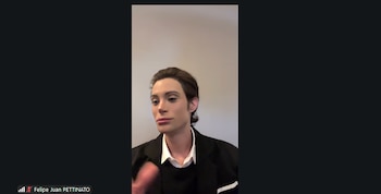 Felipe Pettinato en la audiencia del lunes 6 de abril