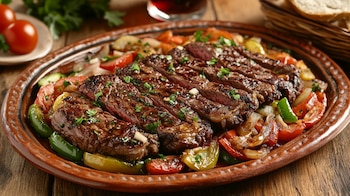 Carne dorada y cocida lentamente