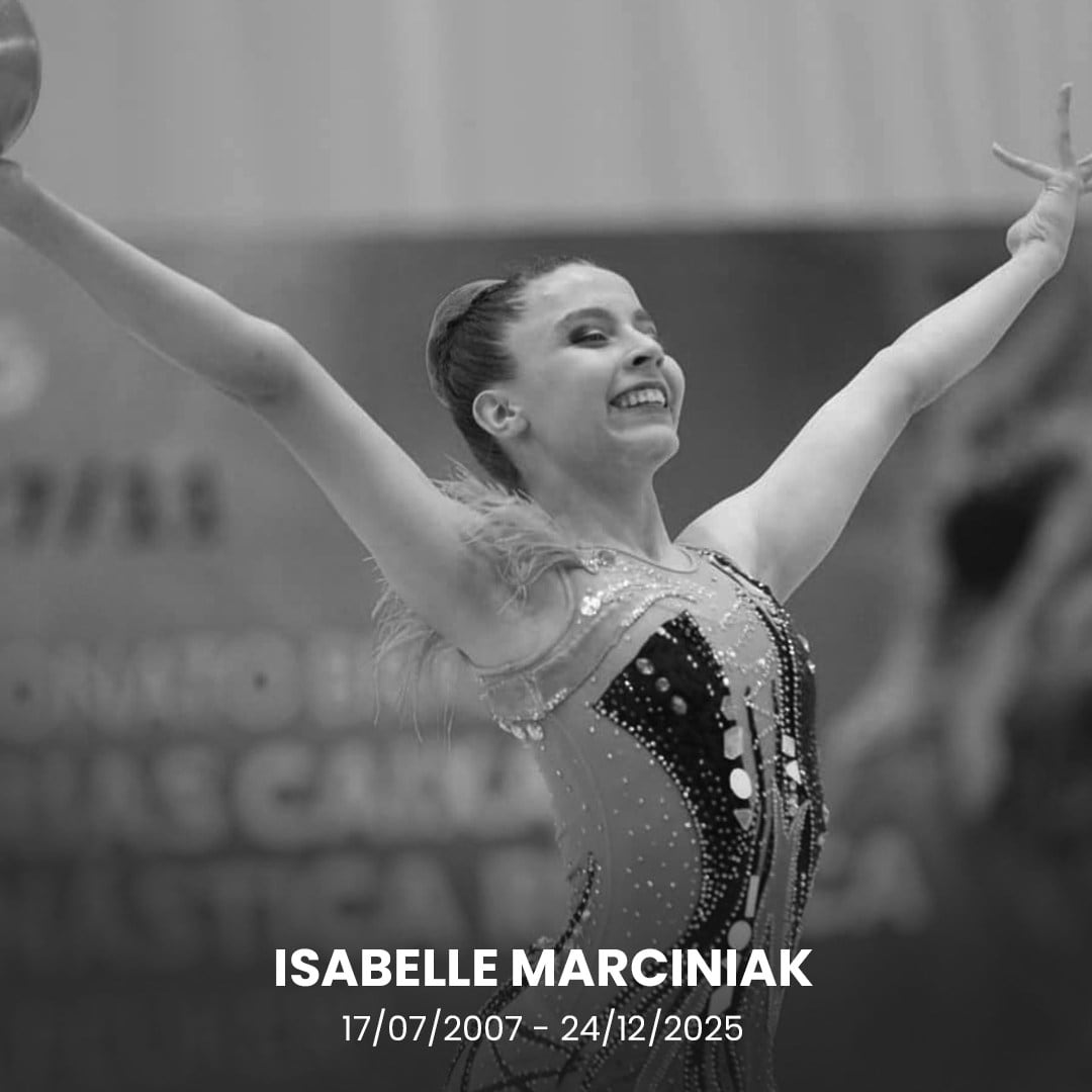 Isabelle Marciniak, la joven promesa de la gimnasia brasileña que falleció a sus 18 años (@fprginastica)
