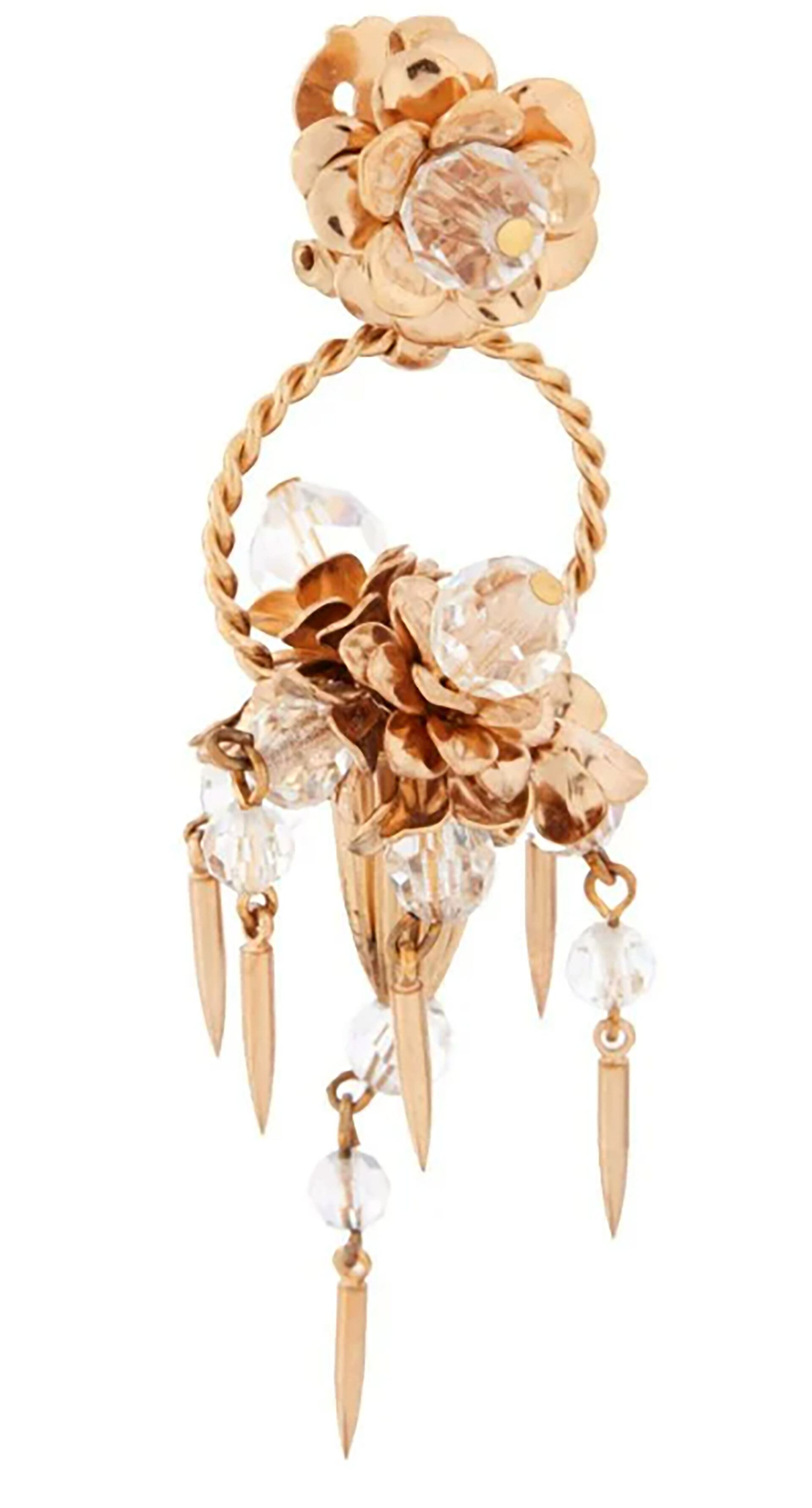 Uno de los pendientes de oro Napier de Monroe de