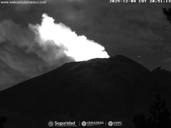 Popocatépetl registra más de 200