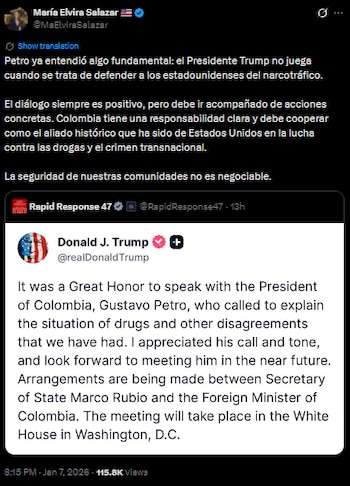 María Elvira Salazar destacó que