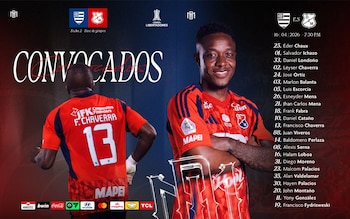 El grupo de jugadores que tendrá Alejandro Restrepo en su visita al estadio Maracaná-crédito Jefatura de Prensa Independiente Medellín