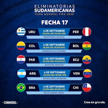 Conmebol confirmó la fecha 17