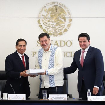 El secretario Ramírez de la O entregó este viernes el Paquete Económico del gobierno federal. Crédito: X/@Hacienda_Mexico