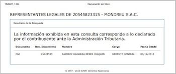 Empresa de Joaquín Ramírez.