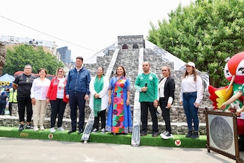 Clara Brugada encabezó la conferencia en Insurgentes