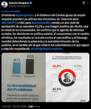 Antonio Sanguino destacó respaldo popular