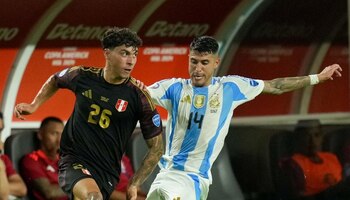 El último partido de Franco Zanelatto con Perú fue ante Argentina en la Copa América 2024. - créditos: Getty Images