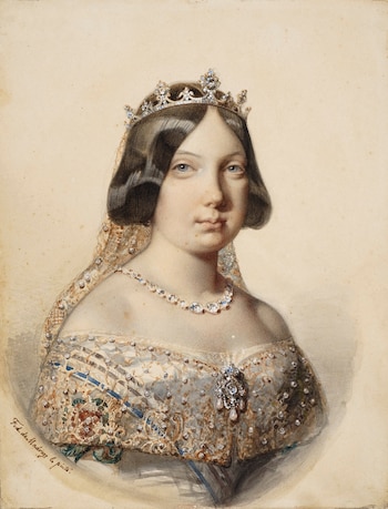 Retrato de la reina Isabel II realizado por Federico de Madrazo.
