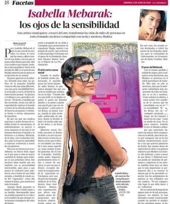 Isabella Mebarak se presentará en