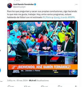 José Ramón Fernández mandó un