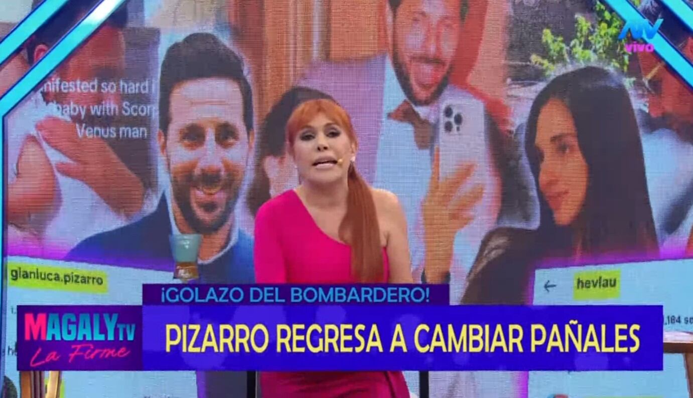 Claudio Pizarro sorprende: tiene un bebé de siete meses con su novia peruana, Helen Ballón. Infobae Perú / Captura TV - Magaly TV La Firme