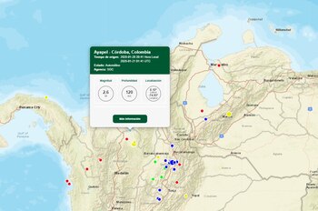 Temblor en Colombia- crédito SGC