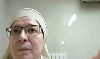 La hermana Mónica Itatí Romero Ortiz relacionó la tarea con el carisma de su orden y la preparación de la Pascua (Captura de video)