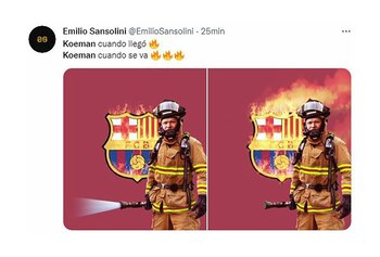 Los mejores memes tras la salida de Koeman del Barcelona