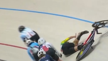 Duro accidente en el ciclismo pista de los Juegos Suramericanos Santa Fe 2026