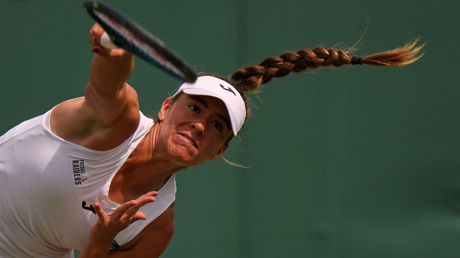 Solana Sierra buscará alcanzar los cuartos de final (AP Photo/Alastair Grant)
