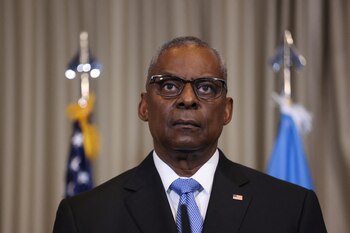 El secretario de Defensa, Lloyd Austin (REUTERS/Thilo Schmuelgen)