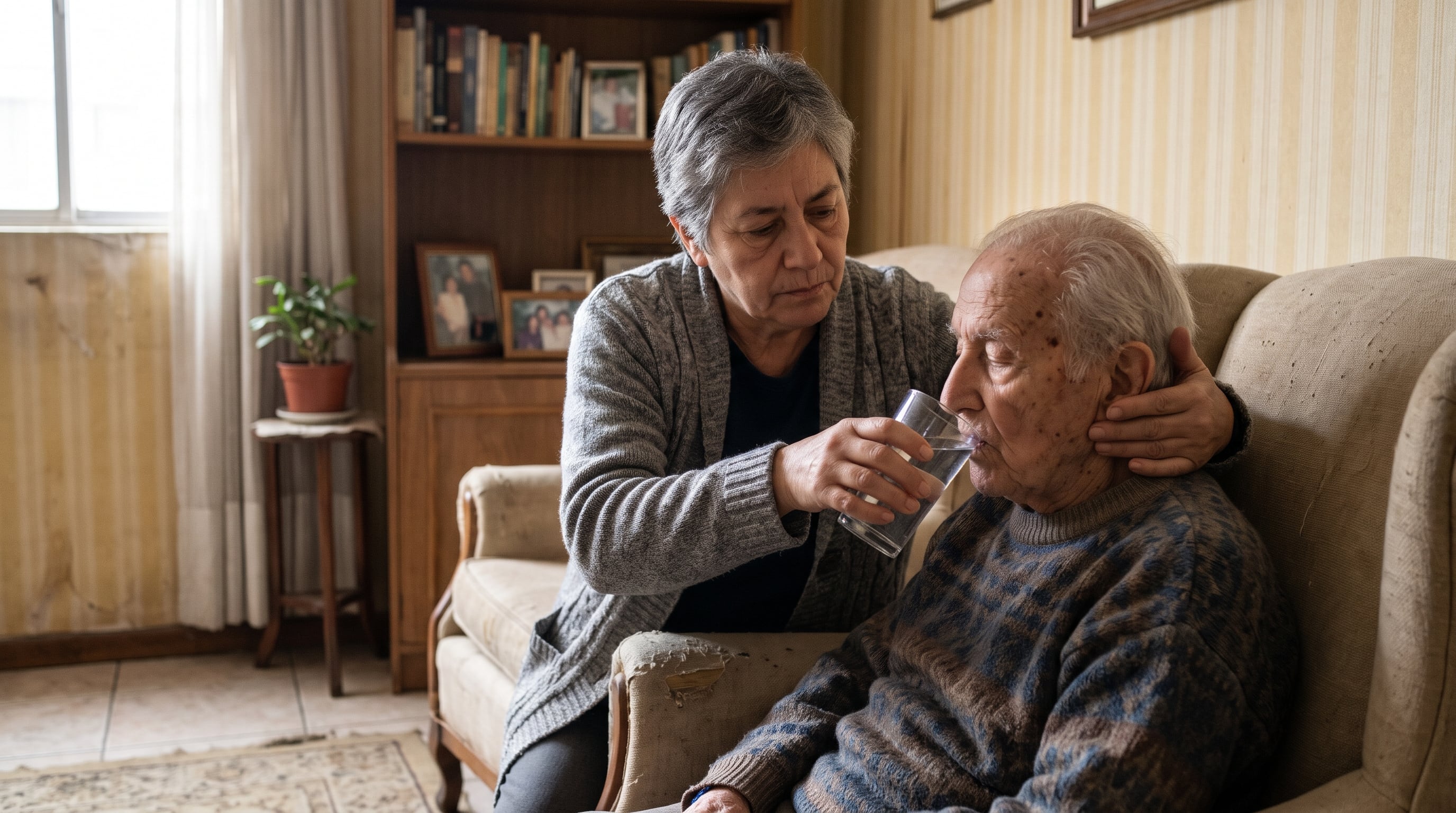 El déficit de reemplazo generacional y la migración juvenil impulsan un esquema donde personas mayores asumen el cuidado de otros ancianos en el hogar. (Imagen Ilustrativa Infobae)