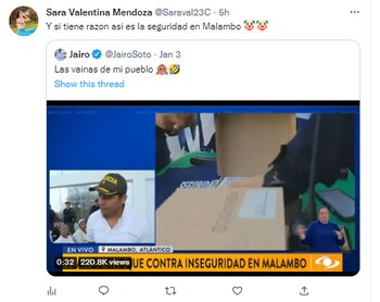 Reacciones en Twitter alcalde Malabo