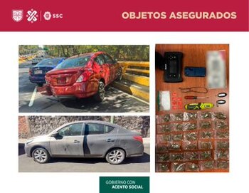 Se les aseguró dos vehículos