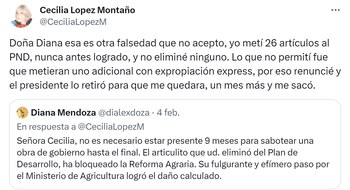 Cecilia López reitera que propuso