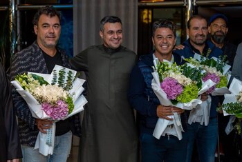 El recibimiento a Gallardo y