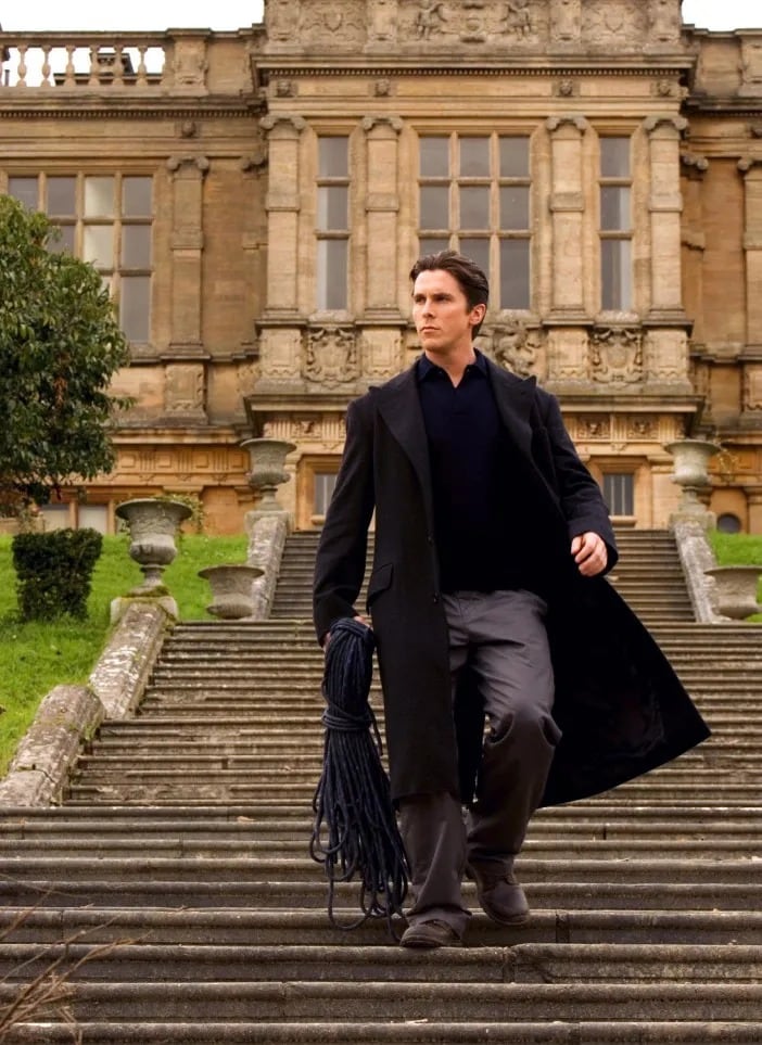 Christian Bale en Mentmore Towers, la mansión Wayne en