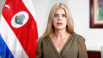 Laura Fernández afirma que el Gobierno concluyó obras en 700 escuelas y colegios entre 2022 y 2026 (Captura de video: cadena nacional)