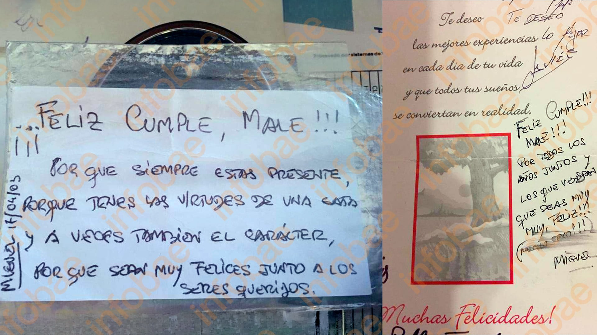 Las tarjetas que forman parte de la causa contra el fiscal