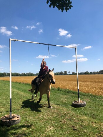 La "gaucha galesa" en una