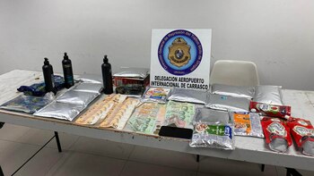 La policía uruguaya incautó cocaína