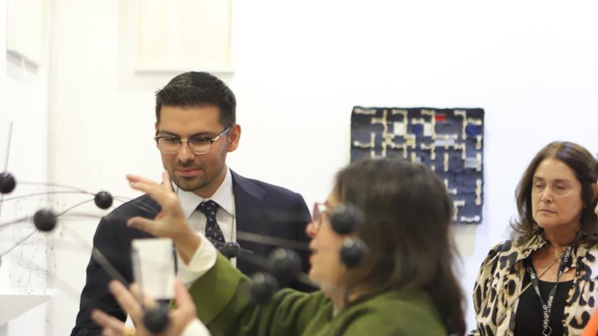 Augusto Marini recorriendo la Zona de Dialogo Internacional (Gentileza CaleGroup)