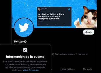 Twitter eliminó la insignia gris