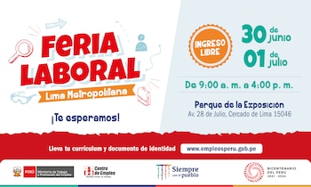 Feria Laboral organizada por el MTPE.