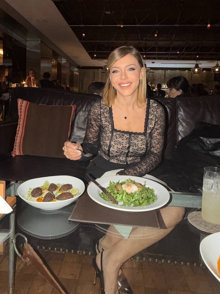 Evangelina Anderson en la cena